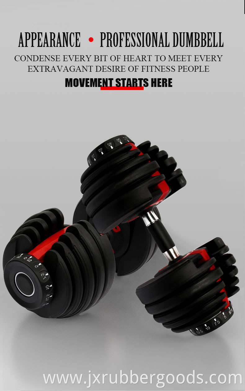 Hot selling dumbbells that can quickly adjust 12-level weight gaining fitness essential home exercise dumbbells